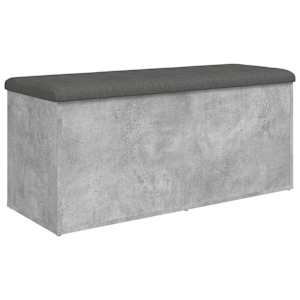Úložná lavice betonově šedá 102 x 42 x 45 cm kompozitní dřevo - obrázek 2