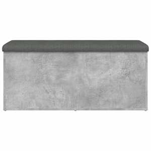 Úložná lavice betonově šedá 102 x 42 x 45 cm kompozitní dřevo - obrázek 5