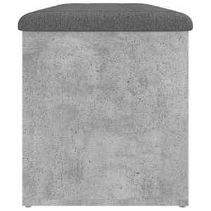 Úložná lavice betonově šedá 102 x 42 x 45 cm kompozitní dřevo - obrázek 6
