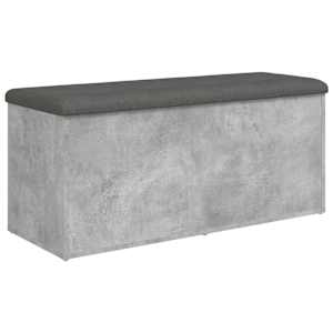 Úložná lavice betonově šedá 102 x 42 x 45 cm kompozitní dřevo - obrázek 7