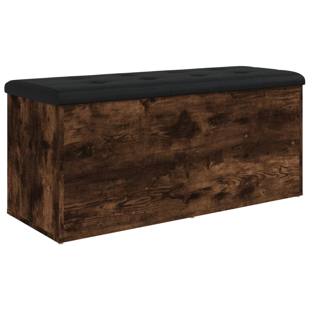 vidaXL Úložná lavice kouřový dub 102 x 42 x 45 cm kompozitní dřevo