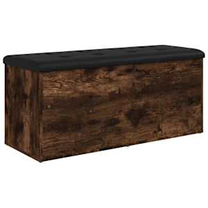 Úložná lavice kouřový dub 102 x 42 x 45 cm kompozitní dřevo - obrázek 7