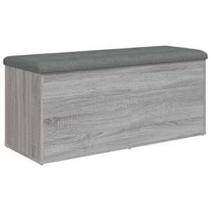 Úložná lavice šedá sonoma 102 x 42 x 45 cm kompozitní dřevo - obrázek 7