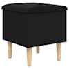 vidaXL hoiupink, must, 42 x 42 x 46 cm, tehispuit
