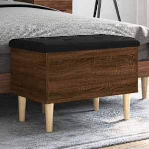 Klop za shranjevanje rjavi hrast 62x42x46 cm inženirski les