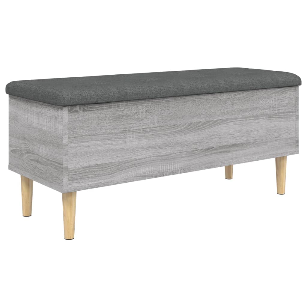 vidaXL Úložná lavice šedá sonoma 102 x 42 x 46 cm kompozitní dřevo