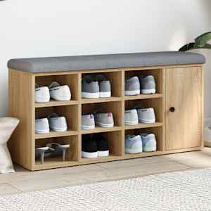 Klop za čevlje sonoma hrast 102x32x50 cm inženirski les