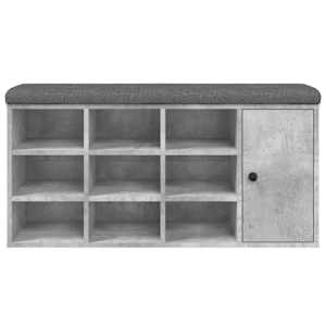 Lavice s botníkem betonově šedá 102x32x50 cm kompozitní dřevo - obrázek 5