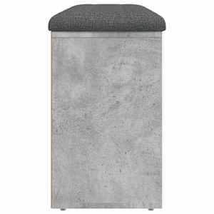 Lavice s botníkem betonově šedá 102x32x50 cm kompozitní dřevo - obrázek 6