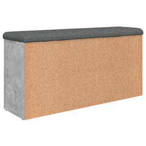 Lavice s botníkem betonově šedá 102x32x50 cm kompozitní dřevo - obrázek 7