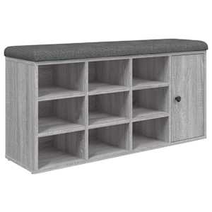 vidaXL jalatsipink, hall Sonoma tamm, 102 x 32 x 50 cm, tehispuit