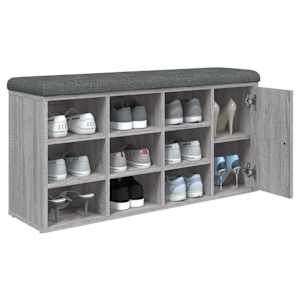 Lavice s botníkem šedá sonoma 102 x 32 x 50 cm kompozitní dřevo - obrázek 4