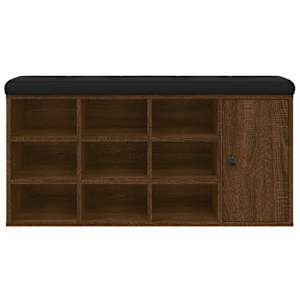Lavice s botníkem hnědý dub 102 x 32 x 50 cm kompozitní dřevo - obrázek 5