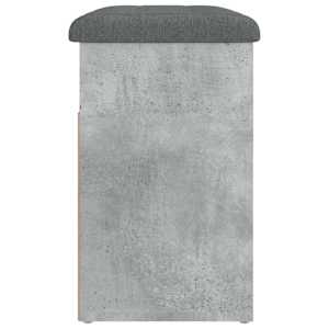 Lavice s botníkem betonově šedá 62x32x50 cm kompozitní dřevo - obrázek 7