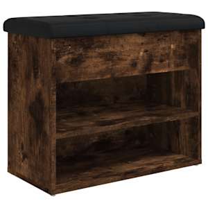 Lavice s botníkem kouřový dub 62 x 32 x 50 cm kompozitní dřevo - obrázek 2