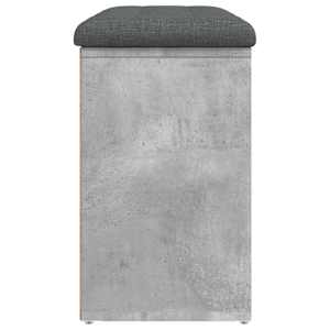 Lavice s botníkem betonově šedá 82x32x50 cm kompozitní dřevo - obrázek 6