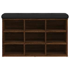 Lavice s botníkem hnědý dub 82 x 32 x 50 cm kompozitní dřevo - obrázek 5