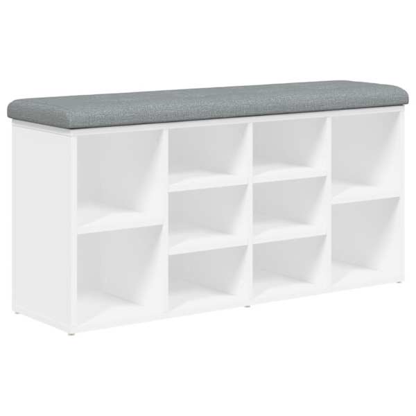 vidaXL kingapink, valge, 102 x 32 x 50 cm, t&ouml;&ouml;deldud puit