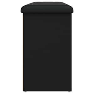 Lavice s botníkem černá 102 x 32 x 50 cm kompozitní dřevo - obrázek 5