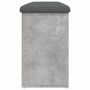 Lavice s botníkem betonově šedá 102x32x50 cm kompozitní dřevo - obrázek 6