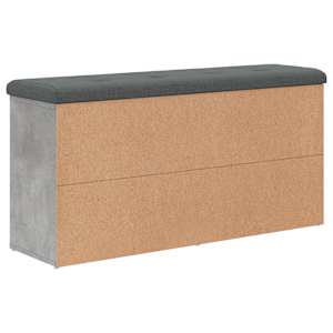 Lavice s botníkem betonově šedá 102x32x50 cm kompozitní dřevo - obrázek 7
