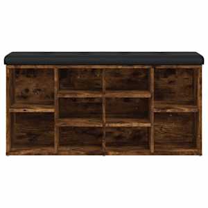 Lavice s botníkem kouřový dub 102 x 32 x 50 cm kompozitní dřevo - obrázek 4