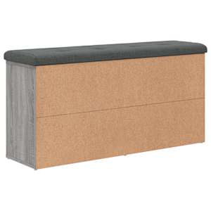 Lavice s botníkem šedá sonoma 102 x 32 x 50 cm kompozitní dřevo - obrázek 5