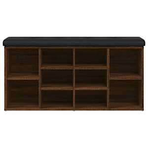 Lavice s botníkem hnědý dub 102 x 32 x 50 cm kompozitní dřevo - obrázek 5