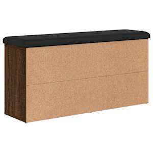 Lavice s botníkem hnědý dub 102 x 32 x 50 cm kompozitní dřevo - obrázek 7
