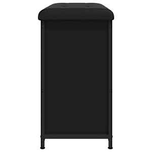Botníková lavice s výklopnou zásuvkou černá 62 x 32 x 56 cm - obrázek 7