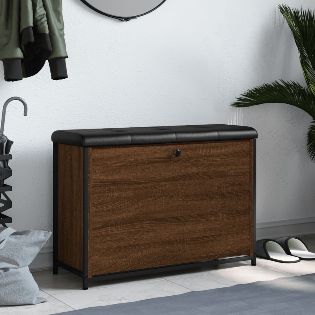 Thumbnail - vidaXL Schuhbank mit Klappe Braun Eichen-Optik 82x32x56 cm