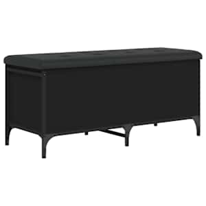 Úložná lavice černá 102 x 42 x 45 cm kompozitní dřevo - obrázek 7