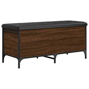 Úložná lavice hnědý dub 102 x 42 x 45 cm kompozitní dřevo - obrázek 2