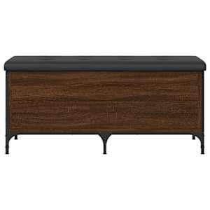 Úložná lavice hnědý dub 102 x 42 x 45 cm kompozitní dřevo - obrázek 4