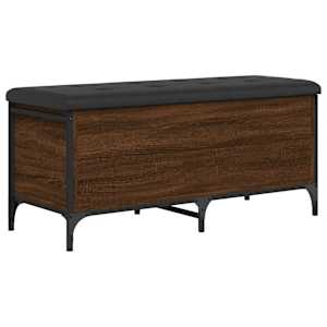 Úložná lavice hnědý dub 102 x 42 x 45 cm kompozitní dřevo - obrázek 7