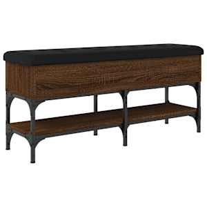 Lavice s botníkem hnědý dub 102 x 32 x 45 cm kompozitní dřevo - obrázek 8
