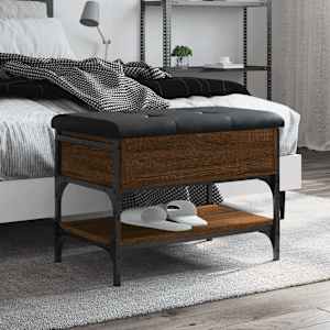 Klop za čevlje rjavi hrast 62x42x45 cm inženirski les