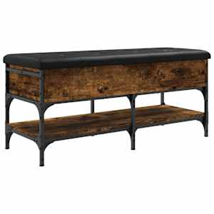 Lavice s botníkem kouřový dub 102 x 42 x 45 cm kompozitní dřevo - obrázek 2