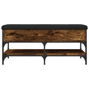 Lavice s botníkem kouřový dub 102 x 42 x 45 cm kompozitní dřevo - obrázek 7