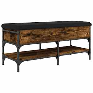 Lavice s botníkem kouřový dub 102 x 42 x 45 cm kompozitní dřevo - obrázek 9