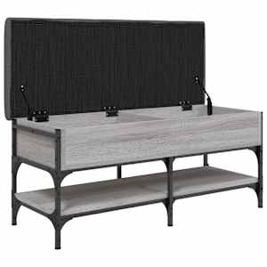 Lavice s botníkem šedá sonoma 102 x 42 x 45 cm kompozitní dřevo - obrázek 6