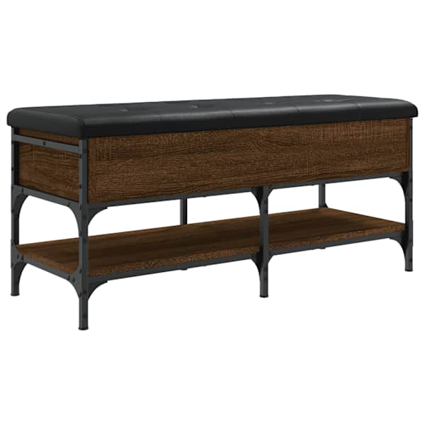 vidaXL jalatsipink, pruun tamm, 102 x 42 x 45 cm, tehispuit