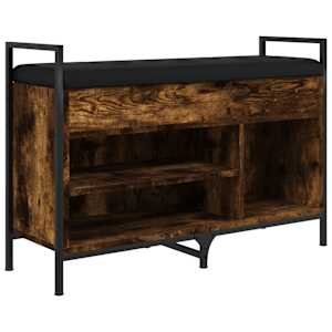 Lavice s botníkem kouřový dub 85,5x32x57,5 cm kompozitní dřevo - obrázek 2