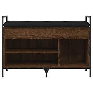 Lavice s botníkem hnědý dub 85,5x32x57,5 cm kompozitní dřevo - obrázek 6