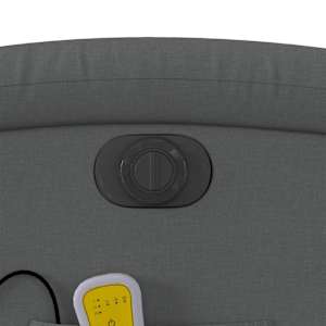 Elektrické masážní polohovací křeslo tmavě šedé textil - obrázek 12