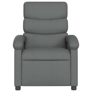Elektrické masážní polohovací křeslo tmavě šedé textil - obrázek 9