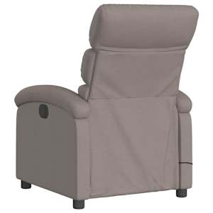 Elektrické masážní polohovací křeslo taupe textil - obrázek 5