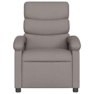 Elektrické masážní polohovací křeslo taupe textil - obrázek 9