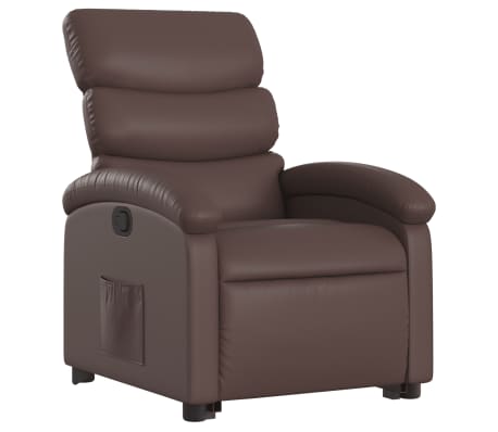 vidaXL Fauteuil inclinable marron similicuir