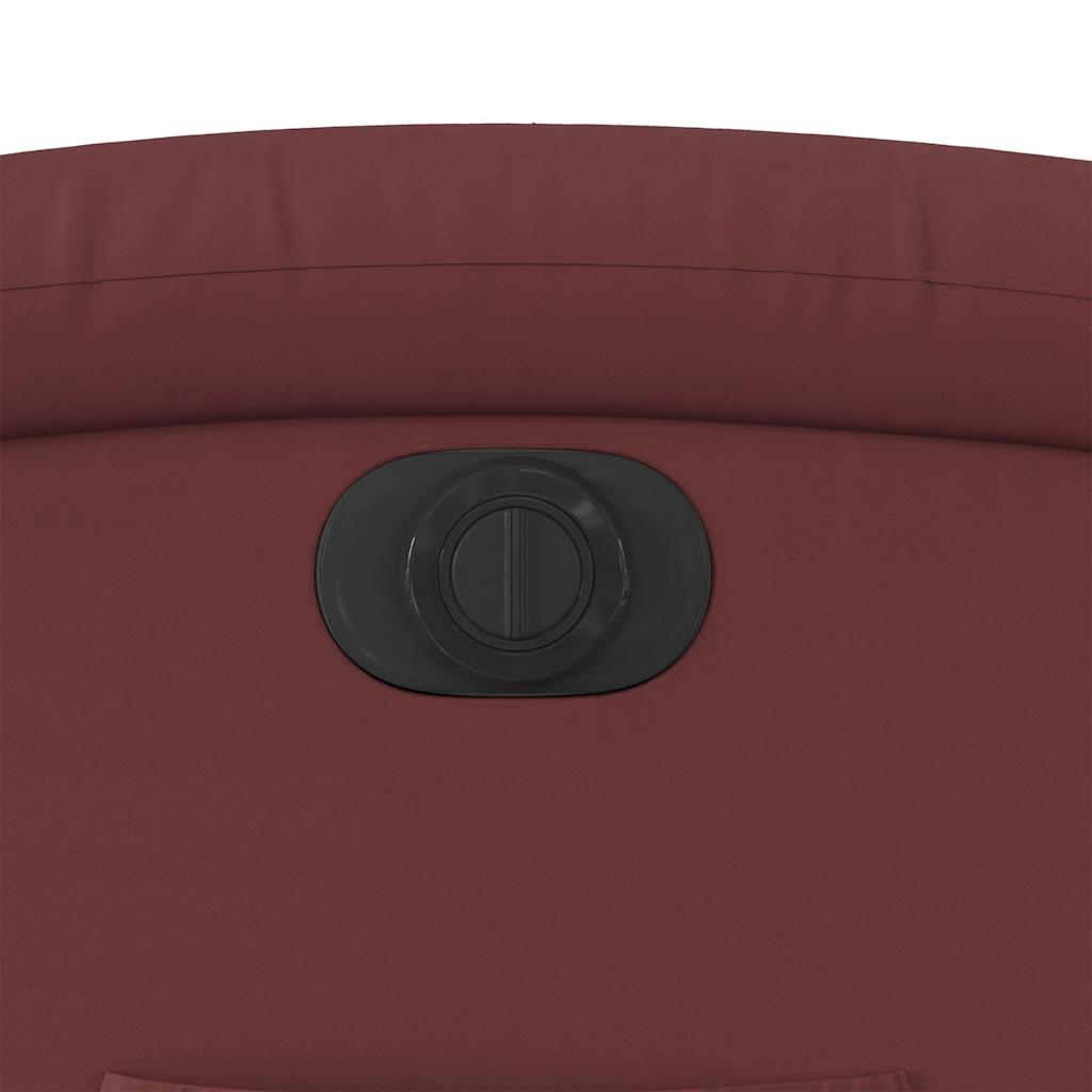 Električni naslanjač s funkcijo vstajanja vin. rdeče um. usnje - slika 13